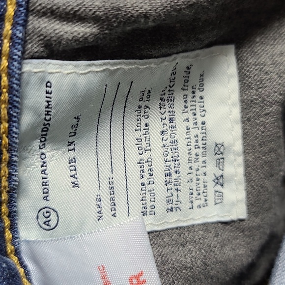 ADRIANO GOLDSCHMIED The Premiere Skinny Straight Medium Wash Crop Size 29R - Picture 11 of 16